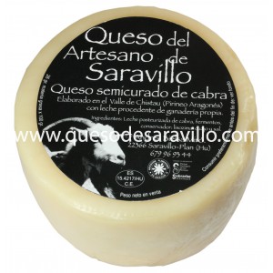 Queso  Semicurado de Cabra -queso-de-saravillo